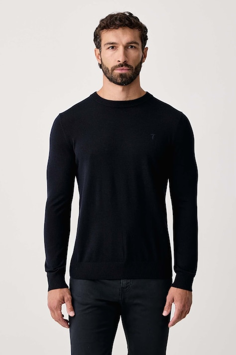 Trussardi Sweter męski wełniany granatowy M1508000210N