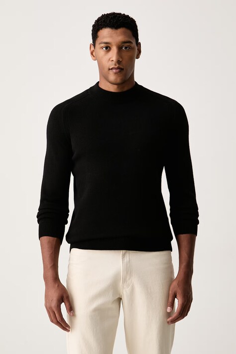 Joop! sweter męski z wełną czarny 30104710
