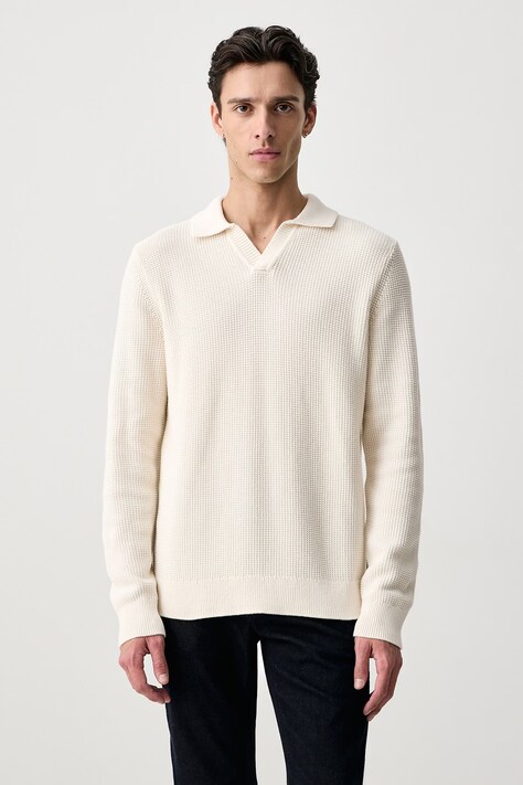 Joop! Sweter męski bawełniany beżowy 30104708
