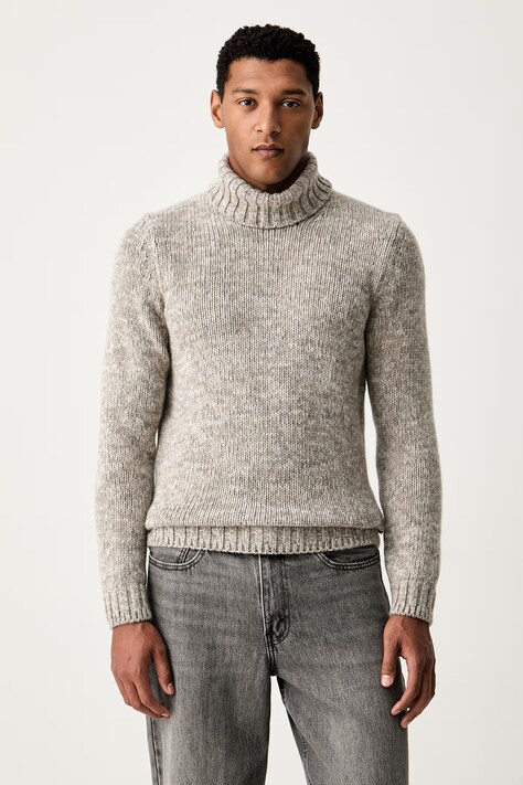 Joop! golf męski z wełną beżowy 30043452