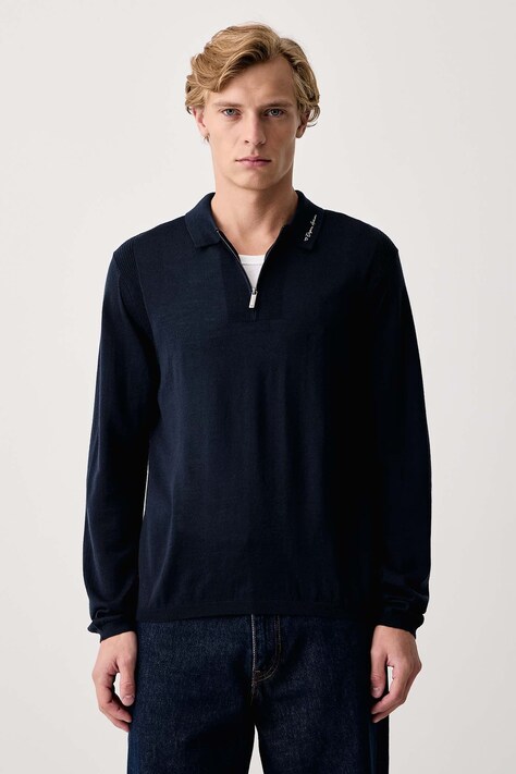 Emporio Armani Sweter męski wełniany granatowy EM006293 AF29815