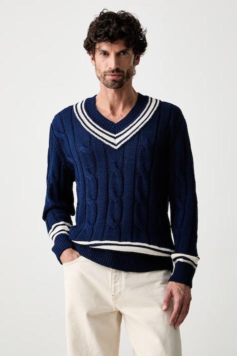 Gant sweter męski bawełniany niebieski 8040252