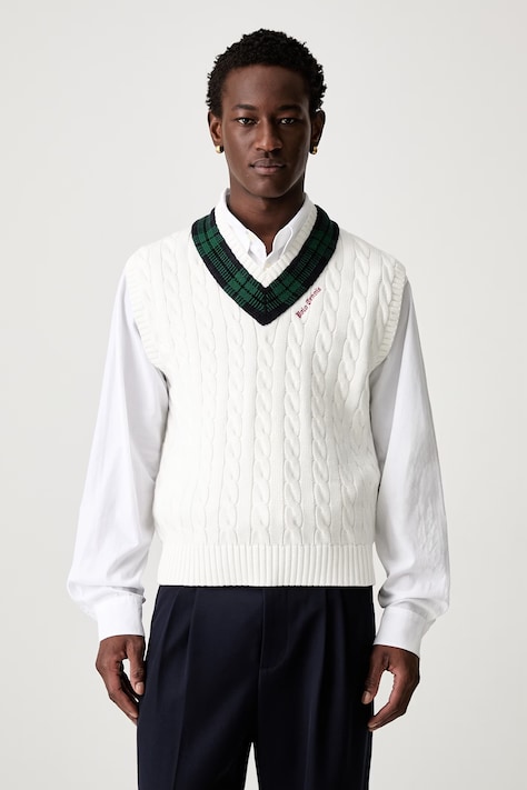 Polo Ralph Lauren vestă din bumbac pentru bărbați bej 710B17553001