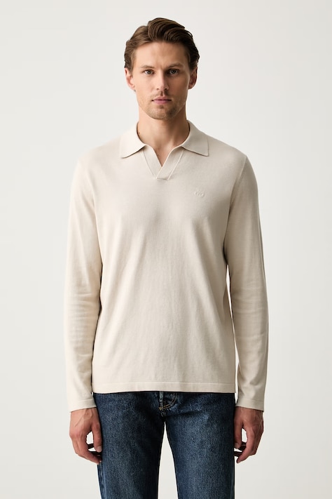 Marc O'Polo sweter męski z bawełną szary 5000014571