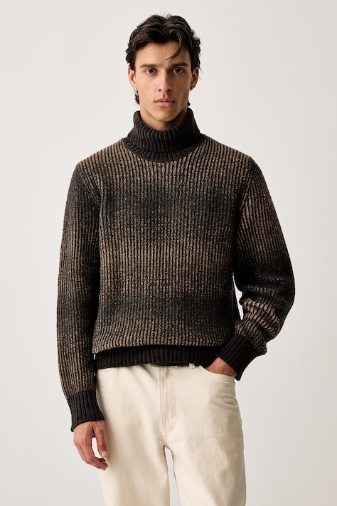 Marc O'Polo Sweter męski z dodatkiem wełny zielony 5000012953