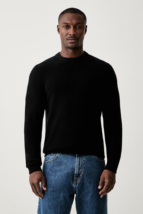 Marc O'Polo Sweter męski z wełną czarny 5000012008