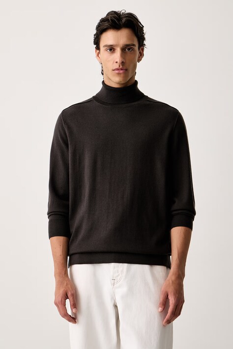 Marc O'Polo Sweter męski wełniany brązowy 5000009036