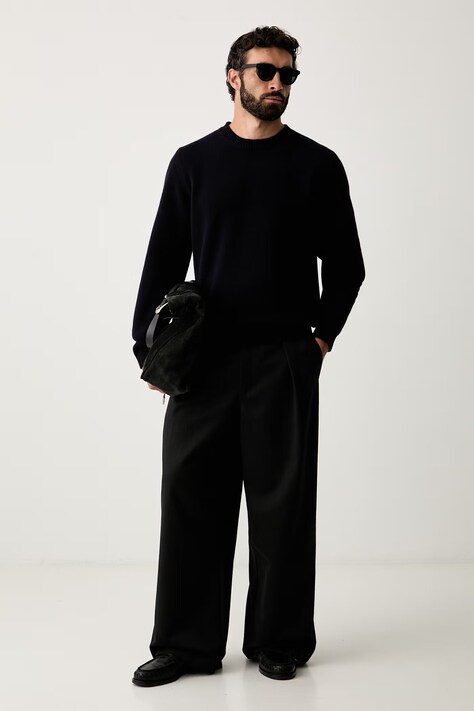A.P.C. светр чоловічий вовняний pull edmond — AW26-SWMZUN, темно-синій — фото 2