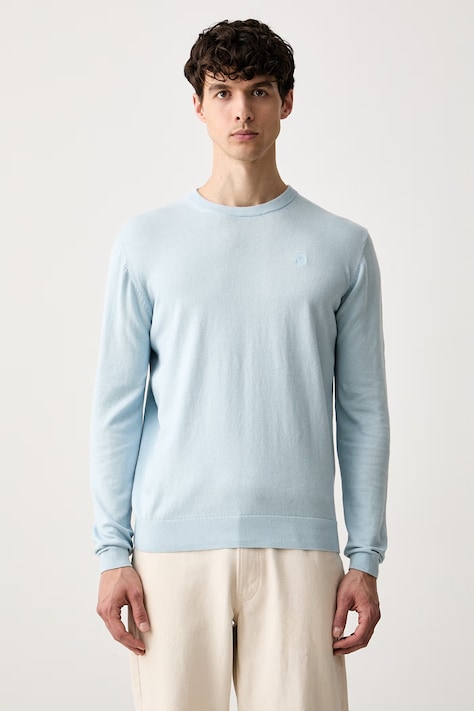 Karl Lagerfeld sweter męski z bawełną niebieski 563300.655000