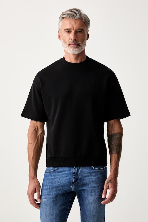 Karl Lagerfeld majica za muškarce s pamukom crna 563900.705109