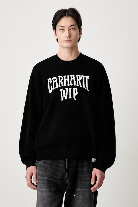 Carhartt WIP Deck πουλόβερ βαμβακερό ανδρικό μαύρο I036847