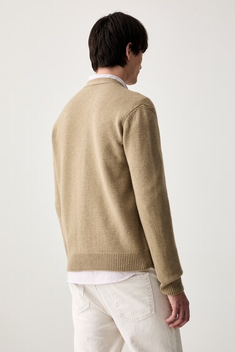 A.P.C. кардиган чоловічий вовняний kevin — AW26-SWMZWD, бежевий — фото 3