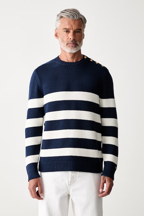Tommy Hilfiger пуловер мъжки от памук тъмносин MW0MW43502
