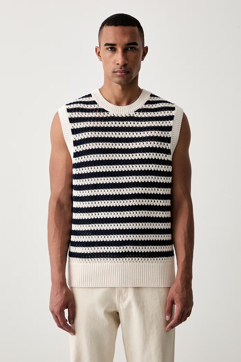 Tommy Hilfiger γιλέκο ανδρικό βαμβακερό μπεζ MW0MW43248