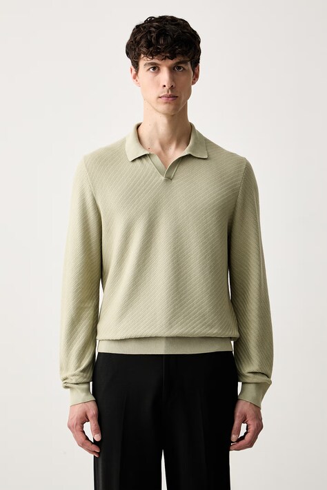 BOSS sweter męski bawełniany H-Lomarino zielony 50565511