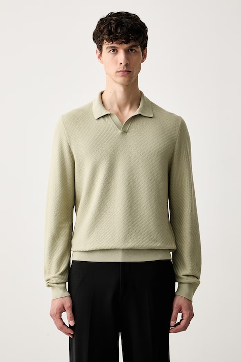 BOSS sweter męski bawełniany H-Lomarino zielony 50565511