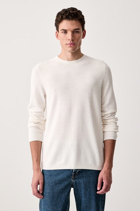 Marc O'Polo Sweter męski bawełniany beżowy 5000014217