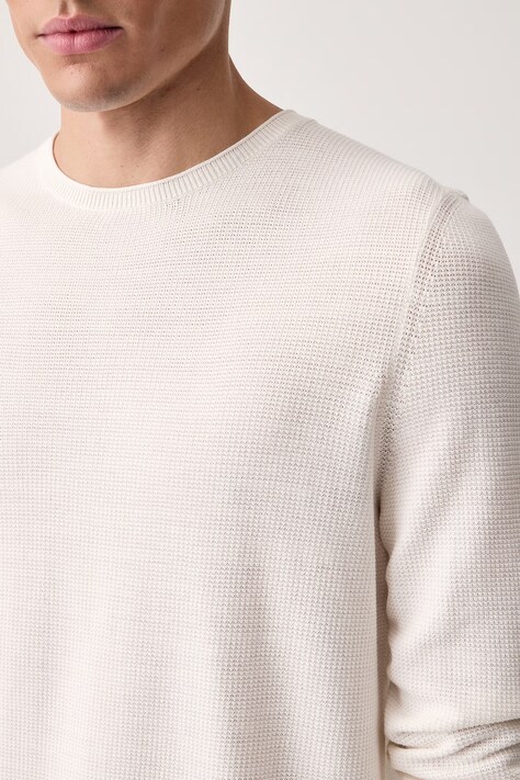 Marc O'Polo Sweter męski bawełniany beżowy 5000014217