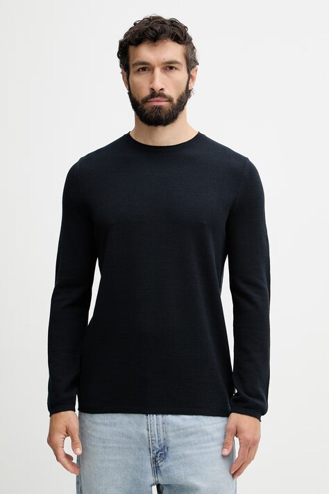 Marc O'Polo sweter męski bawełniany granatowy 5000014217