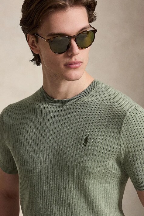 Polo Ralph Lauren светр з короткими рукавами чоловічий бавовняний — фото 4