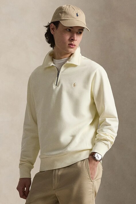 Polo Ralph Lauren sweter męski bawełniany beżowy 710B18911