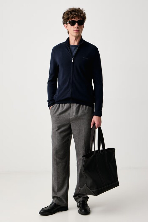 Guess Sweter rozpinany męski MAGNUS granatowy M6YR08 Z0913