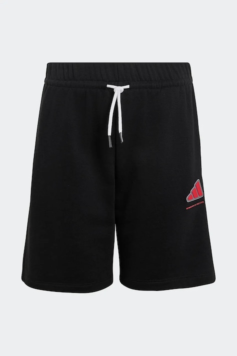 adidas Kratke hlače za djecu s pamukom crne spušteni struk KX4152