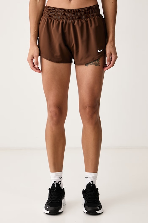 Nike Szorty sportowe damskie Nike One Dri-FIT brązowe high waist DX6010.259