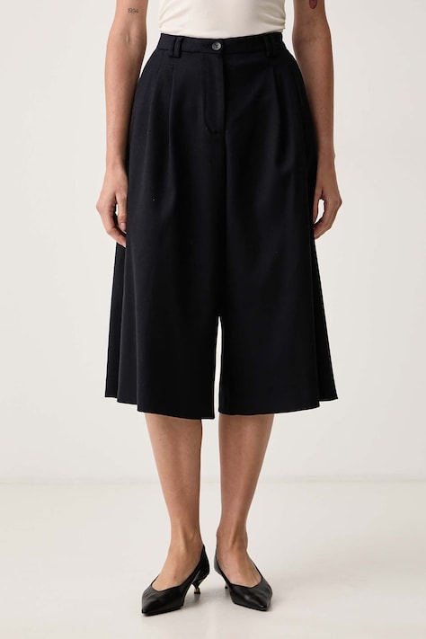 Seventy Venezia Bermudy damskie granatowe high waist BA0157_220745