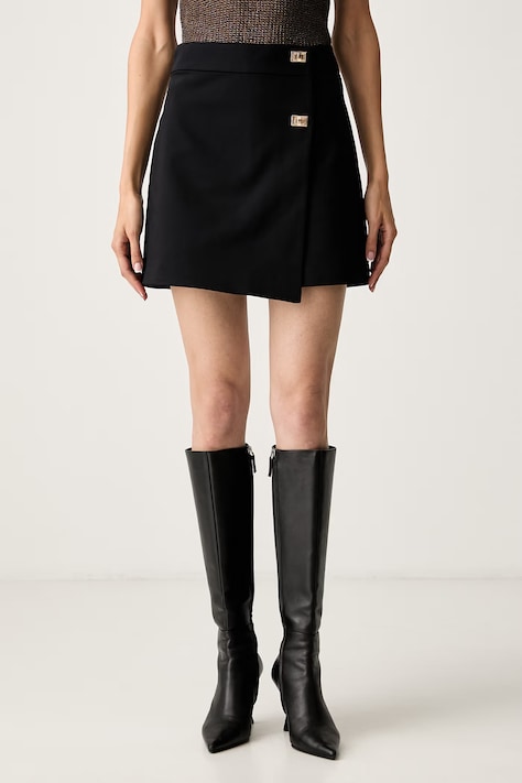 Morgan szorty damskie czarne high waist SHERLOK