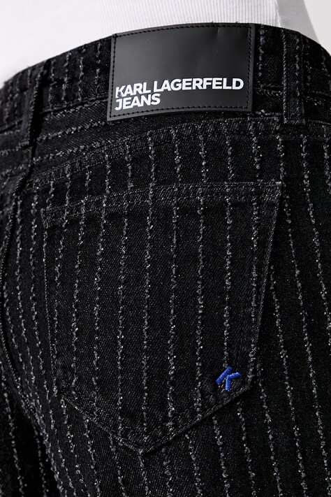 Karl Lagerfeld Jeans бермуди жіночі джинсові — AW26-SZDZTR, чорний — фото 4