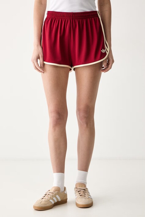 adidas Originals szorty dresowe damskie czerwone high waist KS9858