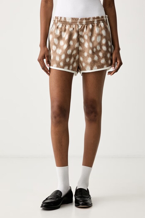 adidas Originals šortky dámske hnedé high waist HY5046