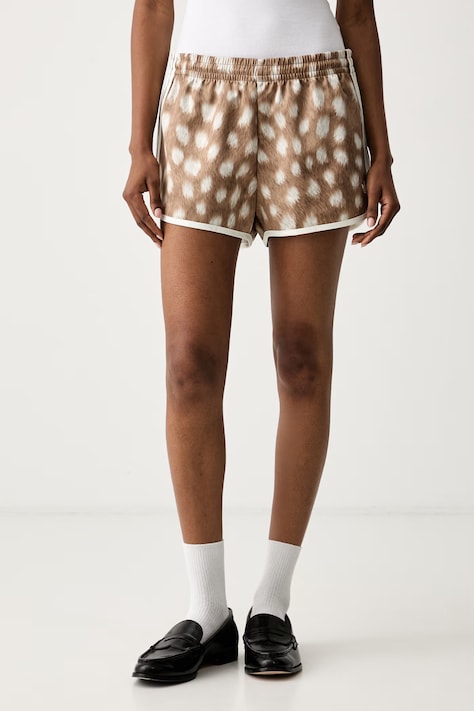 adidas Originals šortky dámské hnědé high waist HY5046
