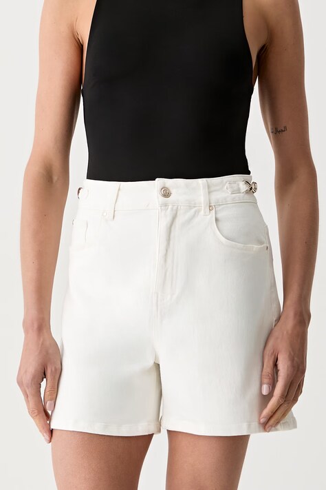 Morgan szorty damskie jeansowe SHOUKIM beżowe high waist
