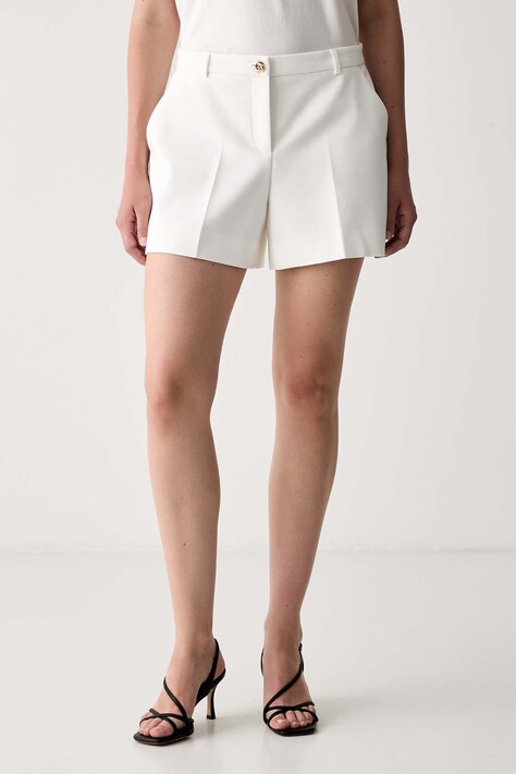 Morgan szorty damskie SHORY.F białe high waist SHORY.F