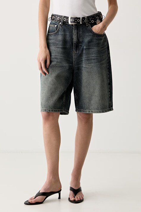 Gestuz szorty damskie jeansowe GZsusara niebieskie high waist 10911343