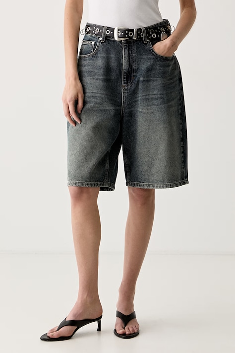Gestuz szorty damskie jeansowe GZsusara niebieskie high waist 10911343