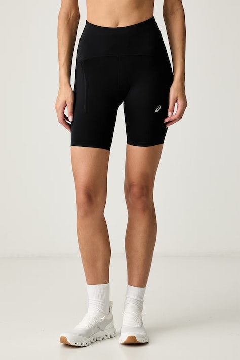 Asics szorty sportowe damskie ROAD HIGH WAIST 8IN SPRINTER czarne high waist 2012C967.001