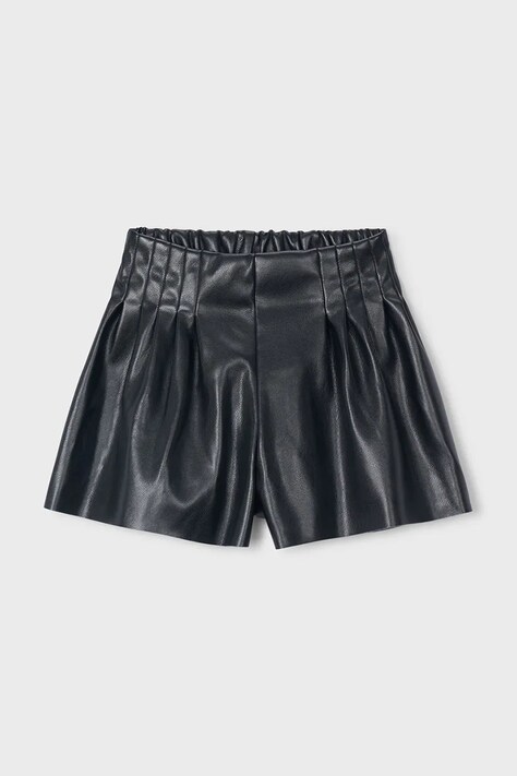 Mayoral šortky dětské černé high waist 4227