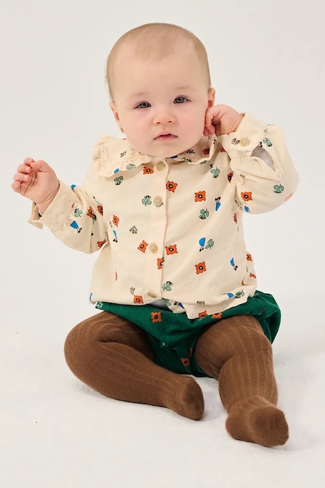 Bobo Choses Kratke hlače za djecu od pamuka Blossom zelene B226AB105
