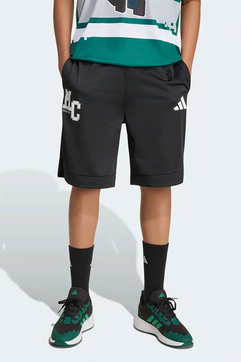 adidas Šortky detské MINECRAFT čierne regular waist KH3204