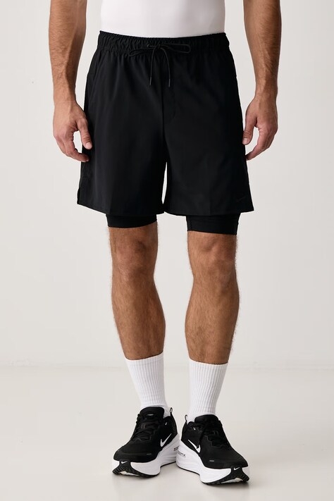 Nike Szorty 2w1 męskie Unlimited Dri-FIT 2in1 czarne regular waist DV9334.010