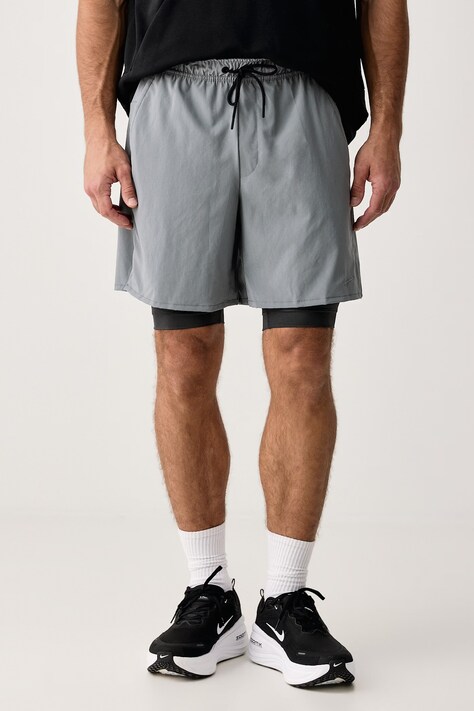 Nike Szorty sportowe męskie Unlimited Dri-FIT 2in1 szare regular waist DV9334.084