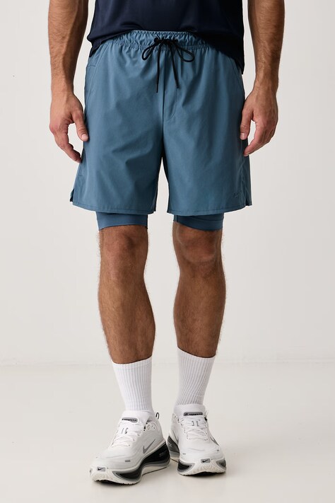 Nike Szorty 2w1 męskie Unlimited Dri-FIT 2in1 niebieskie regular waist DV9334.438