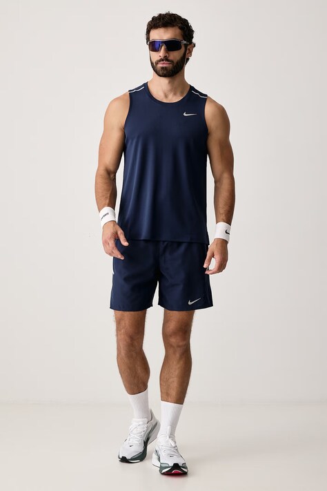 Nike Szorty sportowe męskie Miler Dri-FIT granatowe regular waist IF2070.410