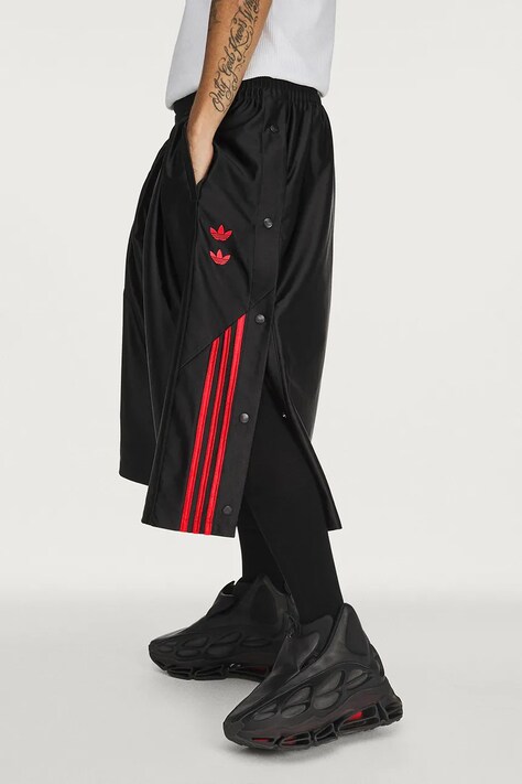 adidas Originals Dazzle Short x Willy Chavarria kratke hlače za muškarce crne spušteni struk KZ3117