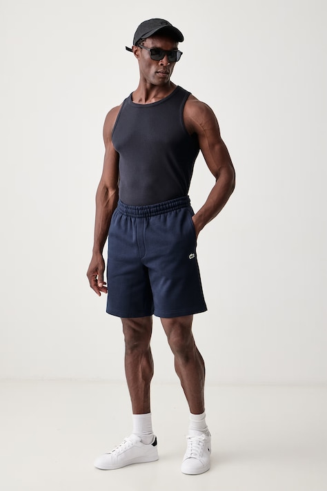 Lacoste Melegítő férfi pamuttal sötétkék normál derék GH8861