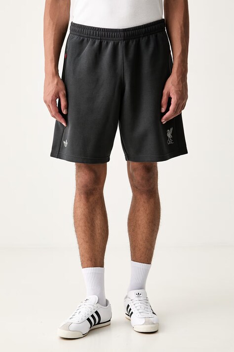 adidas Originals szorty męskie z bawełną LFC Spacer Teamgeist szare regular waist KX7713