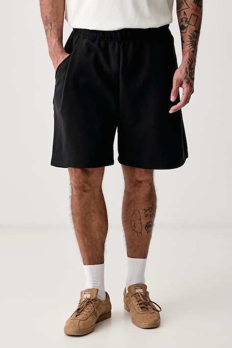 adidas Originals Teplákové šortky pánske bavlnené Essentials čierne regular waist KS4098